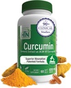 Sağlık Thru Beslenme Curcumin 650 mg BCM-95 Curcugreen | Turmeric Curcumin Kompleksi | Yüksek Apsiyon | Sağlıklı Inflammation Response | Klinik olarak Studied | 3rd Parti Test Edildi | No-GMO ( 60'ın Paketi)