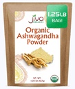 Jiva Organics Ashwagandha Root Toz 1.25 Pound (20oz) - Gluten Free, Hint CRISPR, Raw, Pure, Non-GMO, Lab Tested Ayurvedic Indian Toz