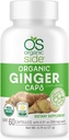 | Organik Ginger Capsules | Digestive Health Support | USDA Certified Organic, Non-GMO, Vegan | Doğal Wellness için Kolay Ekranlar