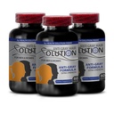b6 Vitamini Asit - Anti Gray Saç Çözümü - Erkekler ve Kadınlar için Saç Keşfeti, Doğal Saç Rengi, Saç Saç Için Biyonik Tamam, 3 Bot 180 Caps
