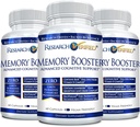 Araştırma Gerçekleştirilmiş Memory ATM - Nootropic Supplement - Geliştirilmiş Cognition ve Memory - Lion's Mane, Ginkgo Biloba, BioPerine - 3 Moon Supply - Non-GMO - Made in the USA