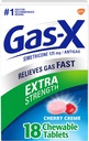 Dulcolax Διανυκτέρευση Laxative Tablets, Bisacodyl 5 mg, 50 Count & Gas- X Extra Strength Chewable Gas Relief Tables, Simethicone 125 mg, Cherry Flavor - 18 Count Bundle