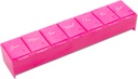 EZY DOSE Weekly (7-Day) Daily Pill Case, Medicine Planner, Vitamin Organizer, Supplement Container, Convenient and Easy to Use, Large Compartments, Pink, Travel-Friendly, Made in The USA, BPA Free