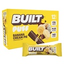 İnşa edilen Bar, Puff protein Bars, Banana Cream Pie Puff, 17g Protein Snacks, On-The-Go Bars, Sadece 140 Calories, 6g Sugar, Collagen, Gluten Free, 12 Count