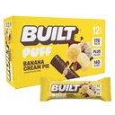 Χτισμένο Bar, Puff Protein Bars, Banana Cream Pie Puff, 17g Protein Snacks, On-The-Go Bars, Μόνο 140 θερμίδες, 6g ζάχαρη, κολλαγόνο, χωρίς γλουτένη, 12 Count