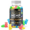 WELLUTION Sugar-Coated Hemp Gummies – High Potency 2,985,000 MCG – Doğal Meyve Ayıları Rahatlama ve Barış İçin Doğal Ayılar - Daha Hızlı - 60