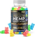 WELUTION Sugar-Coated Hemp Gummies – Υψηλή ισχύς 2.985.000 MCG – Φυσικές φρουτώδεις αρκούδες για χαλάρωση και ειρήνη - γρήγορη δράση - 60ct