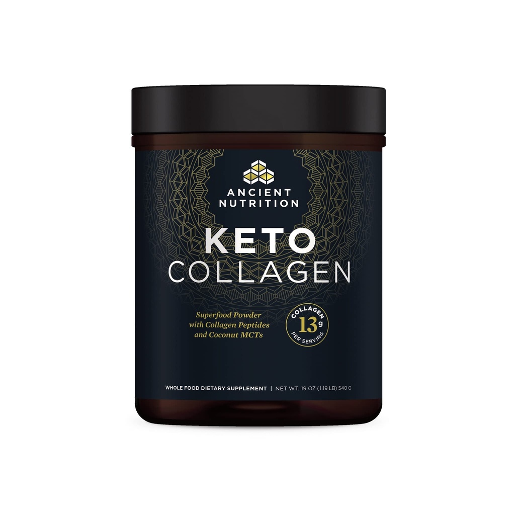 Eski Beslenme Keto Collagen Toz İçecek Mix, Keto Diyet Supplement with MCT, Hydrolyzed Collagen, to Support Health Skin and Commons, 30 Servisler, 19 oz (Pazar Mayıs Vary)