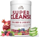 Country Farms Super Cleanse, Super Juice Cleanse, Sağlıklı Digestive System, 34 Meyve ve Sebzeler Aloe ile, Doğal Detoxification, İç Toz, 14 Hizmet, 9.88 Ounce