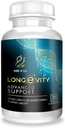 Actif Longevity Advanced Support with 20 Factors - Non-GMO, 2 Ay Supply, Made in USA