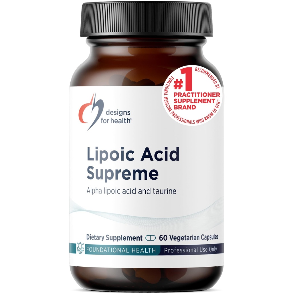 Sağlık Lipoic Asit Yüksek - 300 mg Alfa Lipoic Asit ile Taurin - Vegan, Non-GMO ALA Supplement (60 Capsules)
