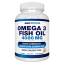 Arazo Beslenme Vahşi Caught Omega 3 Fish Oil – 120 Soft Gels – 4,080mg High EPA 1200 mg DHA 900 mg Lemon Flavor Burpless Softgels