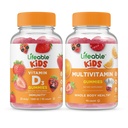 Lifeable Vitamin D Kids + Multivitamin Kids, Gummies Sche - Great Tasting, Vitamin Supplement, Gluten Free, GMO Free, Chewable Gummy Gummy