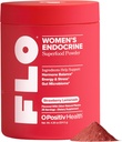 O Positiv FLO Women's Endocrine Superfood Toz - Sağlıklı Kortisol Seviyeleri, Hormonal Denge, Tiroid & Gut Health - Multivitamin Plus Rhodiola, DIM, Myo-Inositols, Red Superfood- 25 Hizmetler