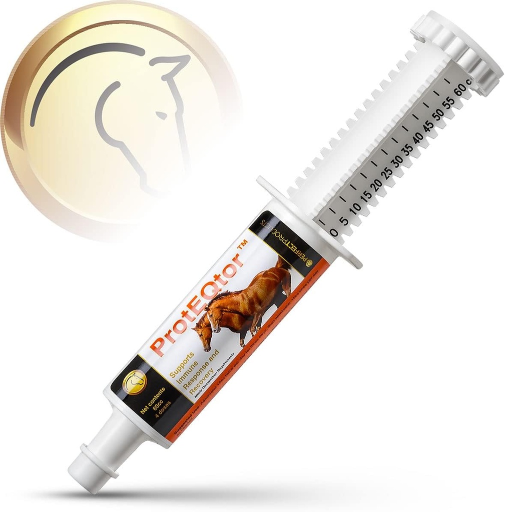 Perfect Products ProtEQtor 4-Dose Horse Immune Booster and Equine Seasonal Allergy Relief Paste, 60cc