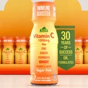 Βιταμίνη C Shot 1000MG - Ασυλία Booster με ψευδάργυρο, Τζίντζερ, & Echinacea - Προστατέψτε την ανοσία σας - Καταπολέμηση του κοινού κρυολογήματος - Πορτοκαλί Γεύση - 2.4 μπουκάλι Oz FL - 20 Pack