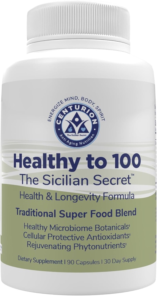 100'e kadar, Sicilya Gizli Akdeniz Diyeti, Superfood, Sağlıklı Yaşam Tarzı Destekler (Reveratrol, Rosemary, Grape Seed Extract, Bergamot Extract) Boost Immunity, 90 Capsules, 30 Hizmetler