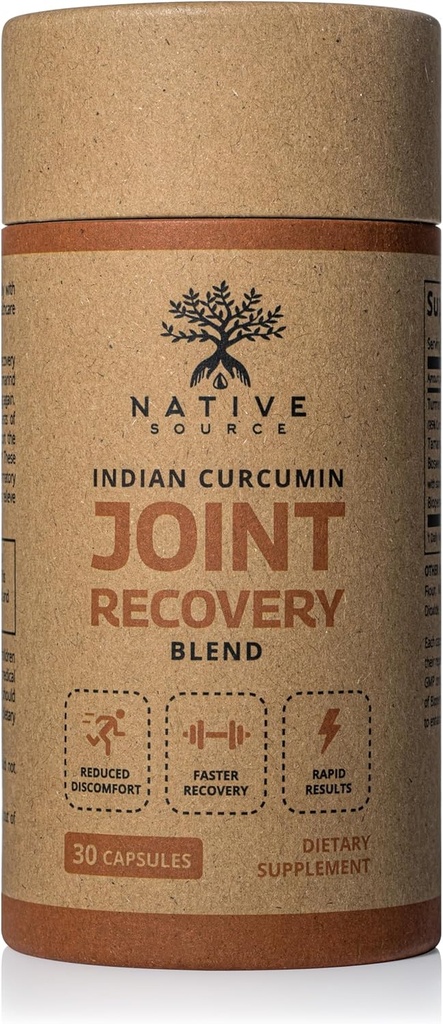 Hint Curcumin: Ortak Kurtarma | Turmeric, Tamarind Tohumlar, Boswellia ve Black Pepper Extracts | Biodegradable BPA-Free Şişe | 30 Capsules | MAHA | Diyet Tamamlayıcı Supplement