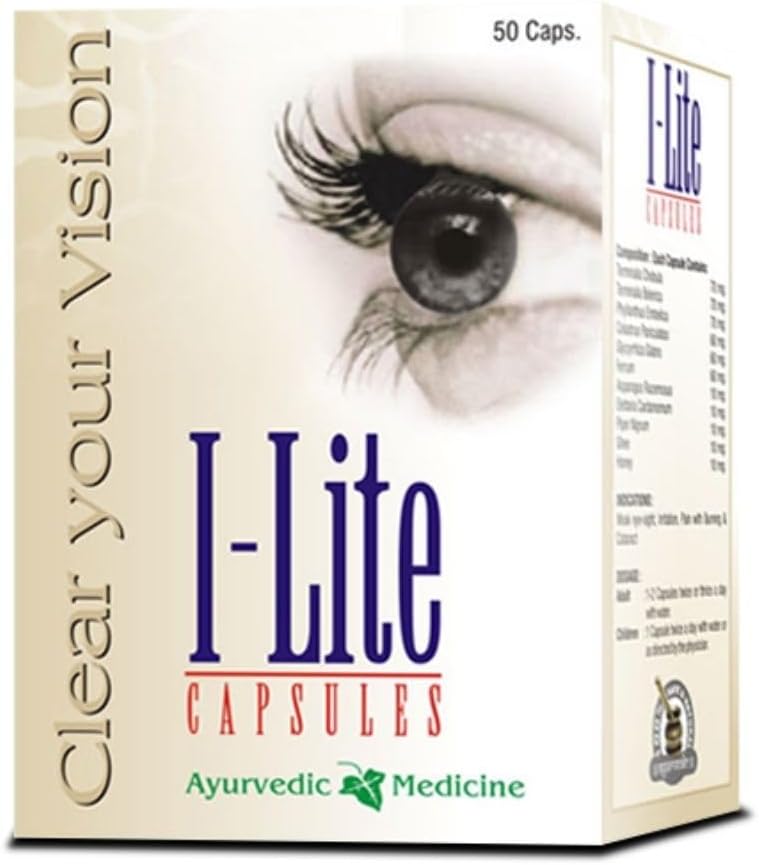 I Lite Capsule Herbal Remedy for Weak Eyesight to improve Vision 4 Packs of 50 Capsules