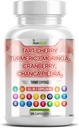 Tart Cherry Extract Capsules, Turmeric 8000 mg Moringa 4000 mg Cranberry 2000 mg Chanca Piedra Celery Quercetin ACV Pomegranate L Selenomethionine - Uric Levels - 120 Ctt