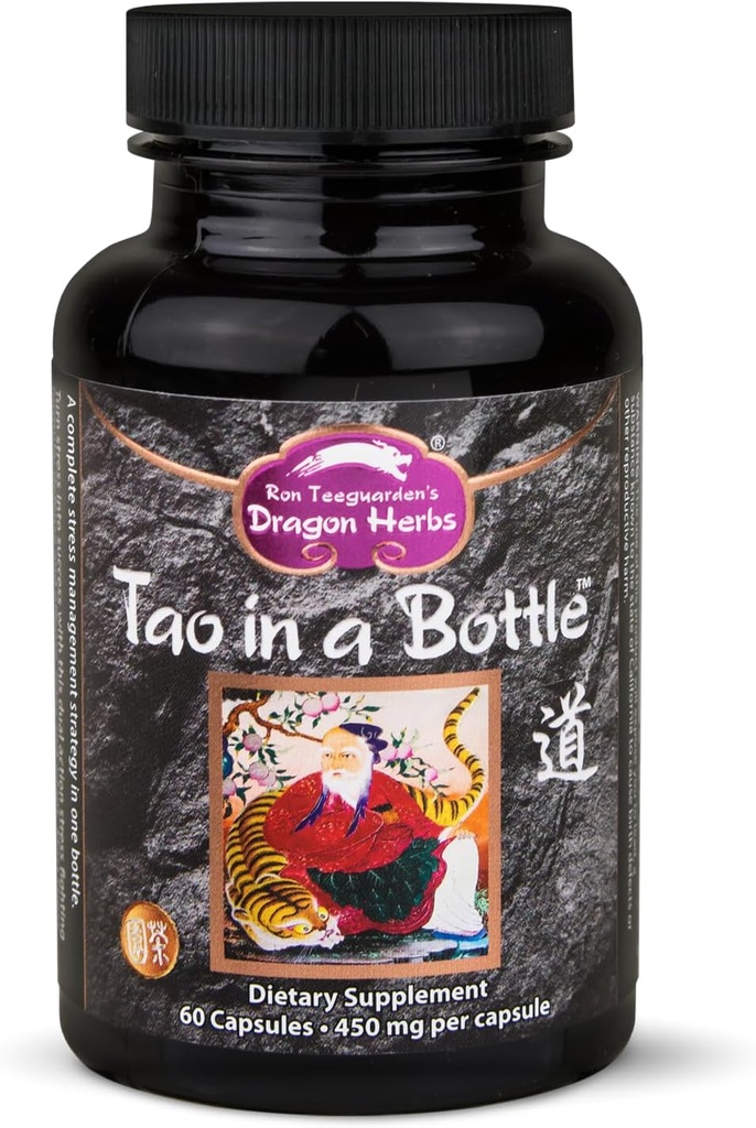 Dragon Herbs - Tao in a Bottle Capsules | Herbal Formula Supplement to Support Stress, Mood, Focus, Adaptability, (60 Capsules, 450 mg Each)