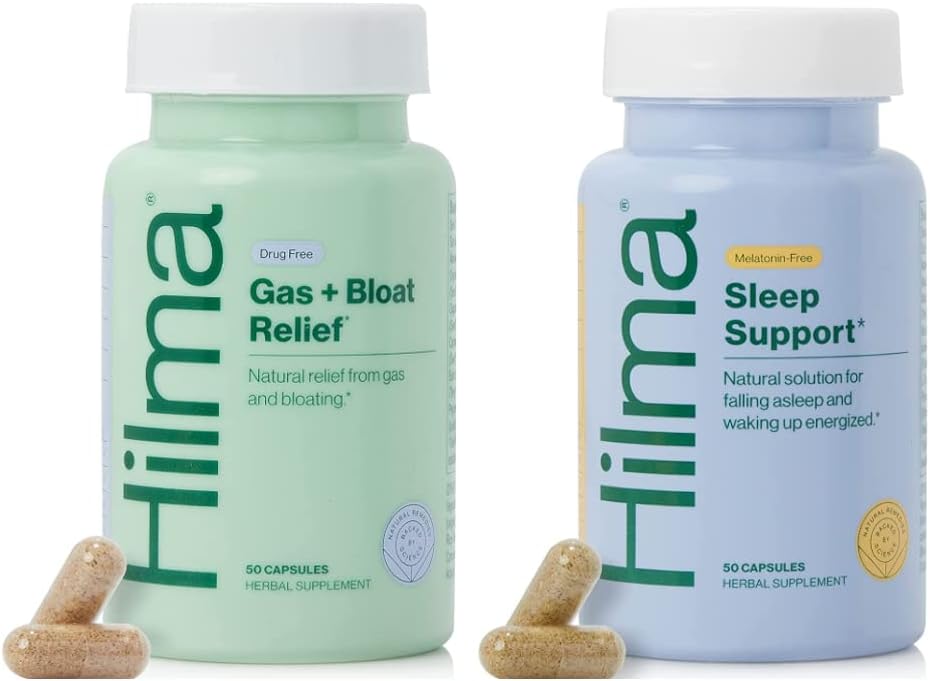 Hilma Natural Gas & Bloating Relief and Sleep Support Bundle