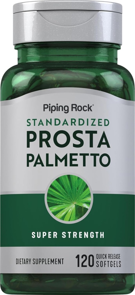 Piping Rock Saw Palmetto for Men and Women | 120 Softgels | Kompleksi ile Kompleksi | Ekstra Güçlü Prostate Supplement | Non-GMO, Gluten-Free-Free-GMO, Gluten-Free Free