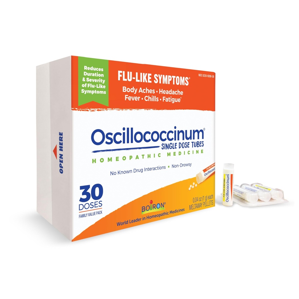 Boiron Oscillococcinum for Relief of Body Aches, Headache, Fire, Chills, and Fatigue - 30 Doses