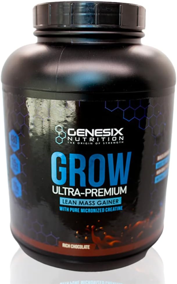 Grow protein Toz Diyeter Supplement Supporting Muscle Growth & Recovery | Pure Micronizedine Ultra-Premium Lean Mass Winer | Chocolate | 20 Servisler 5.3kg