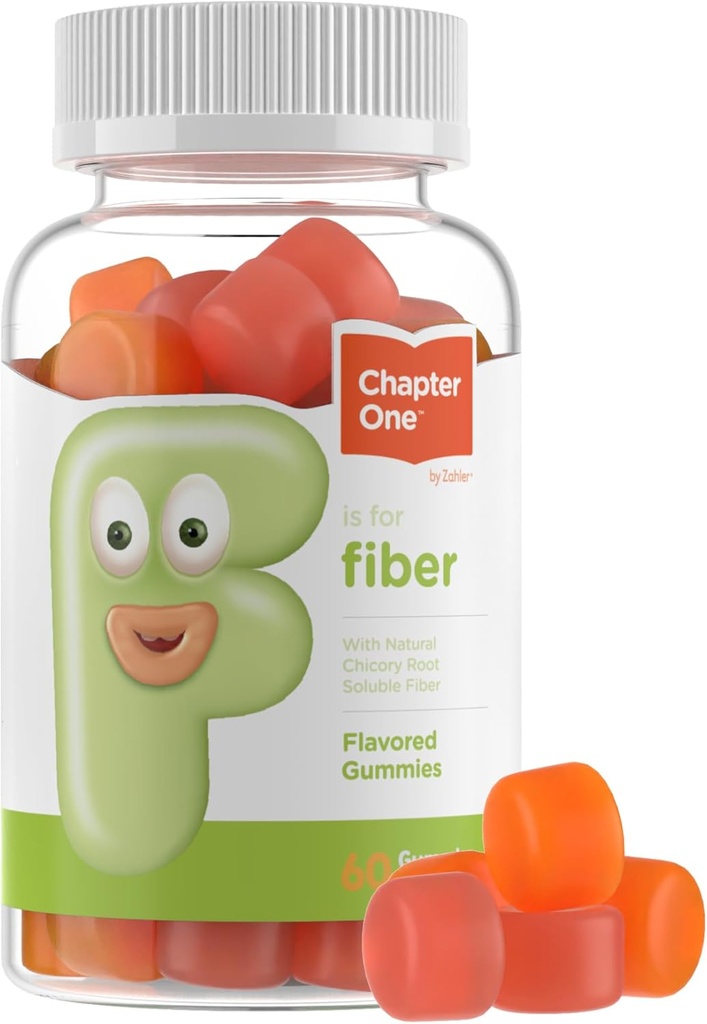 Zahler - Fiber Gummies για ενήλικες & παιδιά (60 Count) Certified Kosher Adult & Kids Fiber Gummy Chews for Digestion Support, Healthy Regularity & General Health - Μασώμενα συμπληρώματα παιδικών ινών