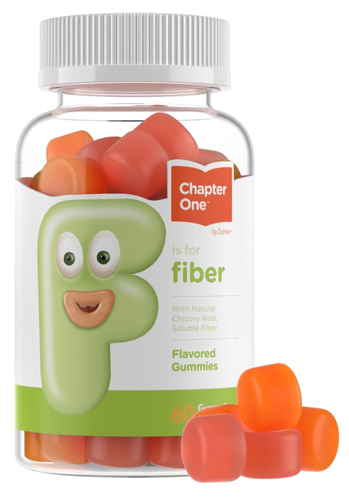 Zahler - Yetişkinler ve Çocuklar için Fiber Gummies (60 Kont) Onaylanmış Kosher Yetişkin & Çocuklar Fiber Gummy Chews for Digestion Support, Health Regularity & General Health - Chewable Children's Fiber Supplements