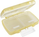 EZY DOSE Moisture-Proof Pill Case, Medicine Planner, Vitamin Organizer Box, Travel-Friendly, Latch-Closure to Secure Contents, 4 Ατομικά διαμερίσματα πολλαπλών μεγεθών με Σφραγίδα, Μικρή, Κρέμα