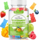 Yetişkinler için yumuşak taşıyıcı Glucosamine Chondroitin Gummies, Sugar Free Chondroitin & Glucosamine Nutritional Supplements for Ortak Destek, Karma Meyve Flavor, 60 Count