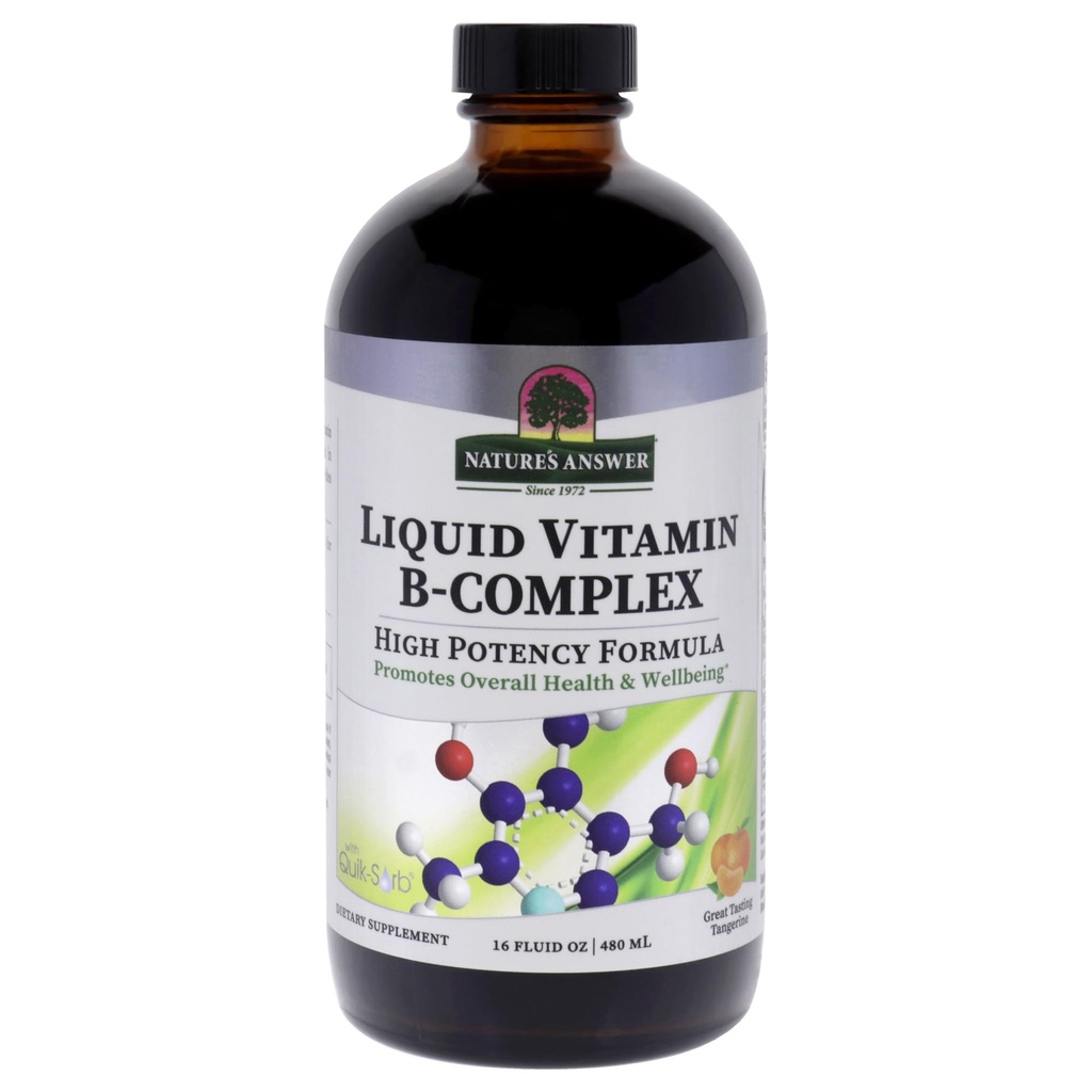 Nature's Answer Vitamin B Complex 16 Ounce Liquid Form | Supports Healthy Immune System | Promotes Stress Relief | Natural Energy