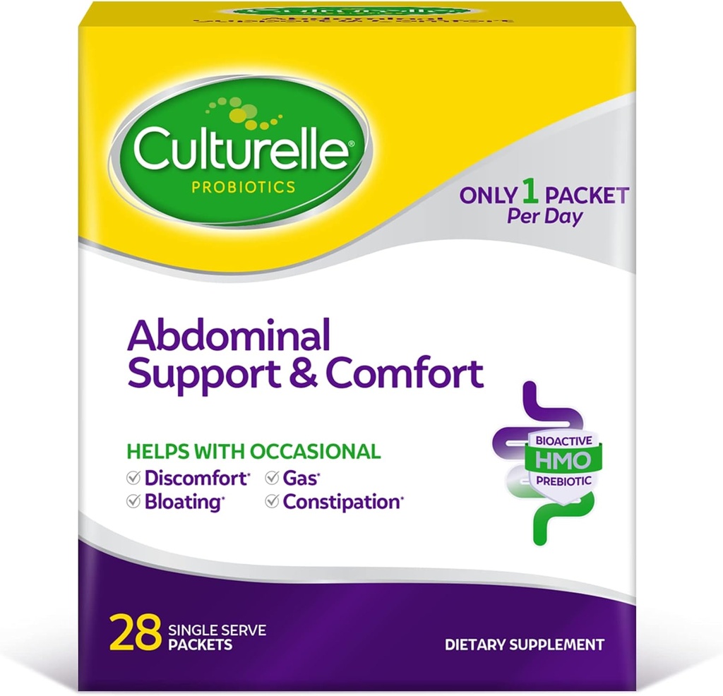 Culturelle Abdominal Support & Comfort, Daily Proaktif Yaklaşım Gut Health*, Occasional Abdominal Issues, Bloating ve Gas ile Yardım - 28 Sayı ( 1)