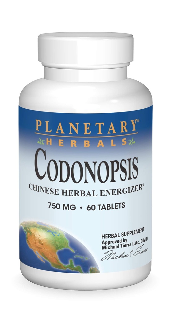 Gezegensel Herbals Codonopsis Tabletleri, 750 mg, 60 Kont