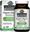 Life Dr Formulaed Digestive Enzymes with Papain, Bromelain, Lipase for Digestion & Nutrient Abxia – Organik Digest+ - Vegan, Gluten-Free, Non-GMO, Tropikal Meyve Flavor, 90 Chewables