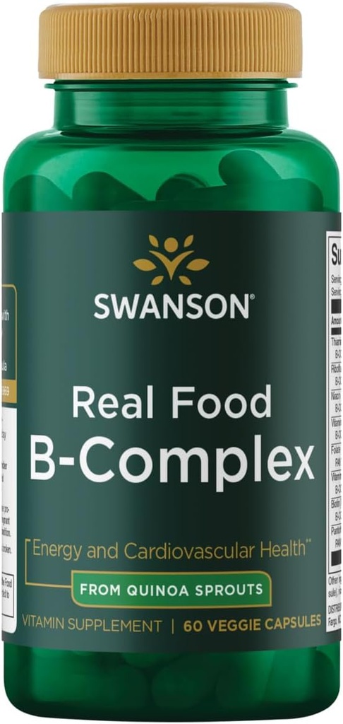 Swanson Gerçek Gıda Vitamini B-Complex 60 Veg Capsules