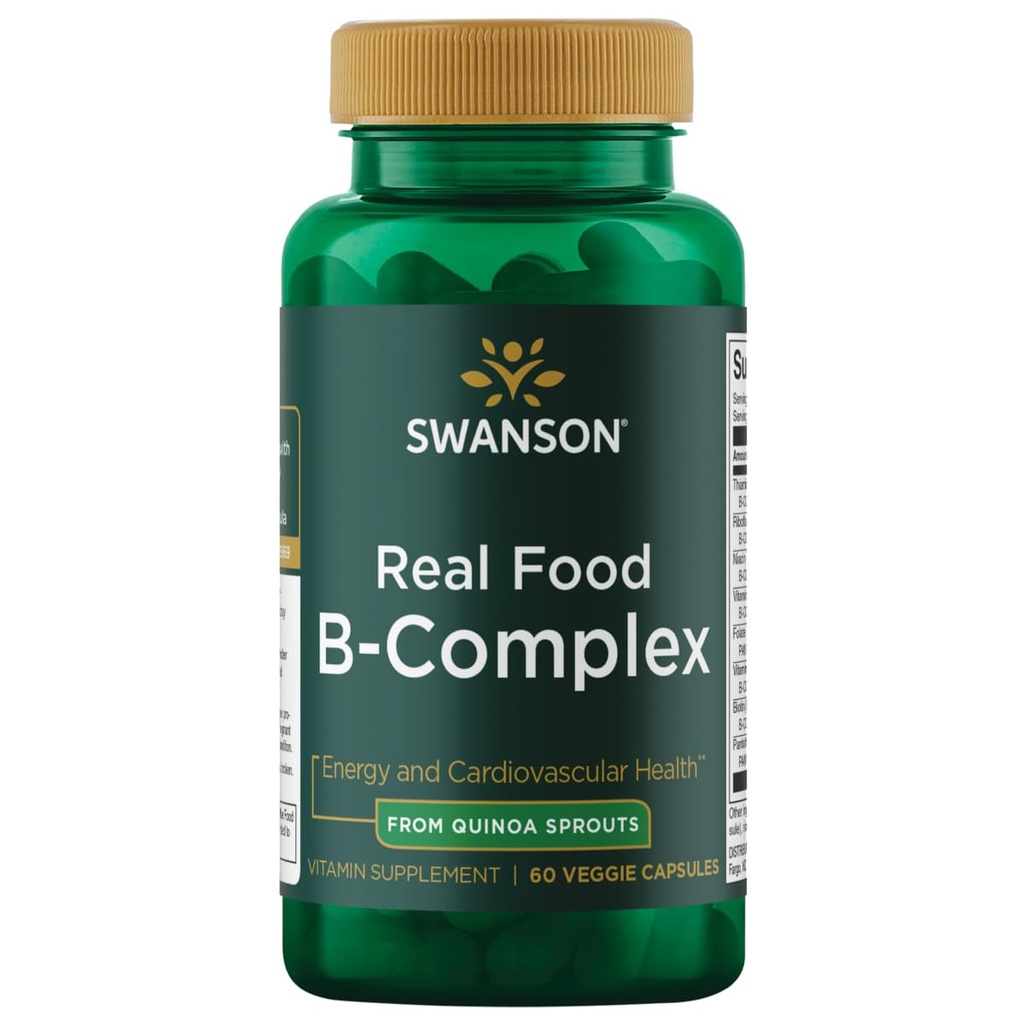 Swanson Gerçek Gıda Vitamini B-Complex 60 Veg Capsules