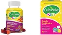 Çocuklar için Kültürlü Günlük Probiyotik + Veggie Fiber Gummies (Ages 3+) - 60 Count & Kids Chewable Daily Probiyotik for Kids, Ages 3+, Count 30