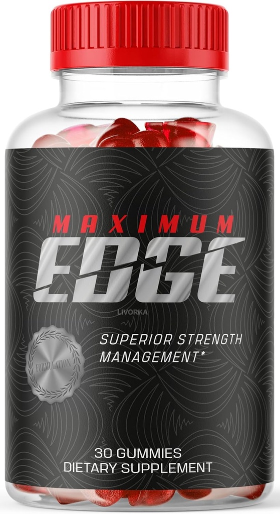 LIVORKA 1 Pack - maksimum Edge Erkek Gummies - 1 ay için en fazla Edge 30 Gummies, maksimum Edge Control, maksimum Edge Gummies, maksimum Edge Men.