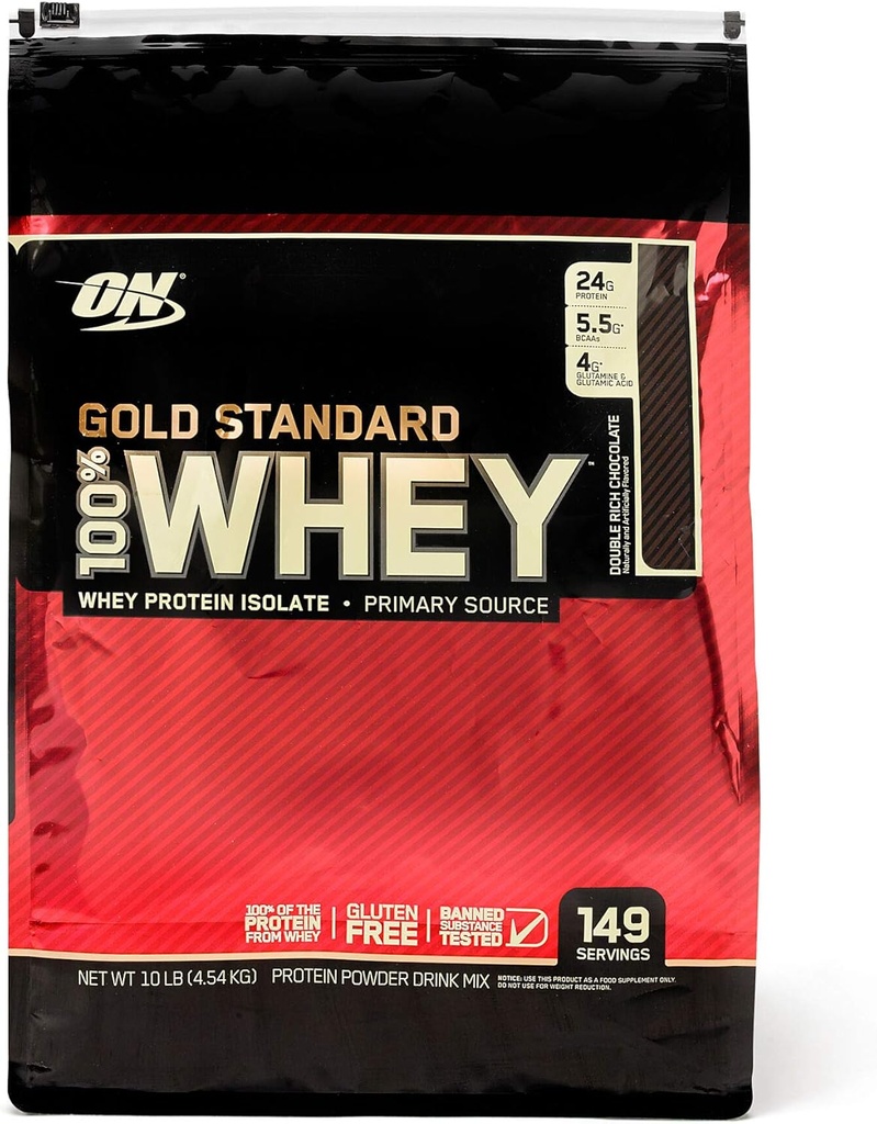 100% Whey Gold Standard - Chocolate 10 Pounds