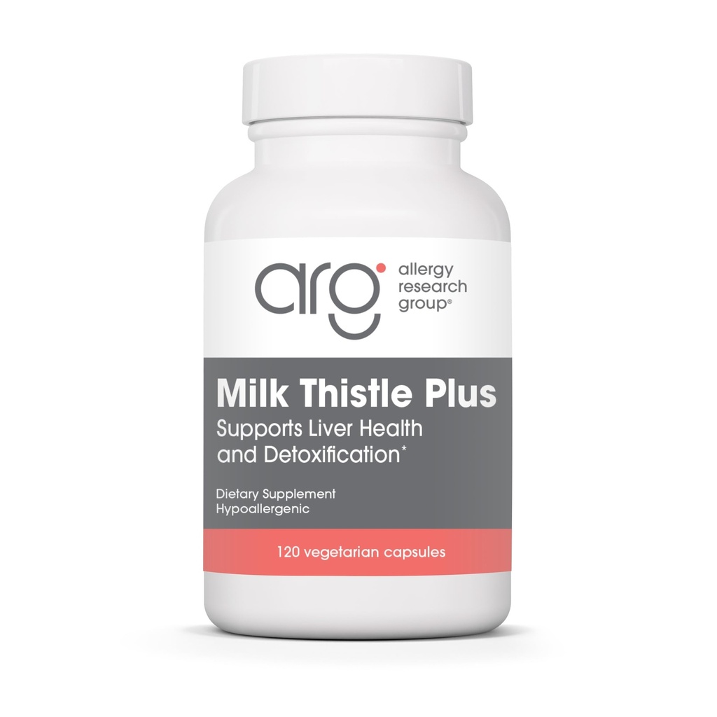 Alerji Araştırma Grubu Süt Butle Plus Supplement - Liver Health Support, Milk Thistle, Dandelion, Detox, Cleanse, Vegetarian Capsules - 120 Kont
