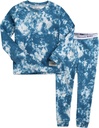 VAENAIT BABY 12M-12Y Toddler Çocuklar Kızlar %100 Pamuk Marbling Tiedye Sung Fit Sleepwear Pajamas 2 Sean Pjs Setleri