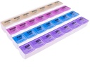 Apex 7Day Mediplanner Pill Organizer, Haftalık Pill Organizer, 4 Times A Day Color-Kod, Easy-Open, See-Through Lids, Organize İlaçlar veya Vitaminler AM, PM, Evening ve Bedtime