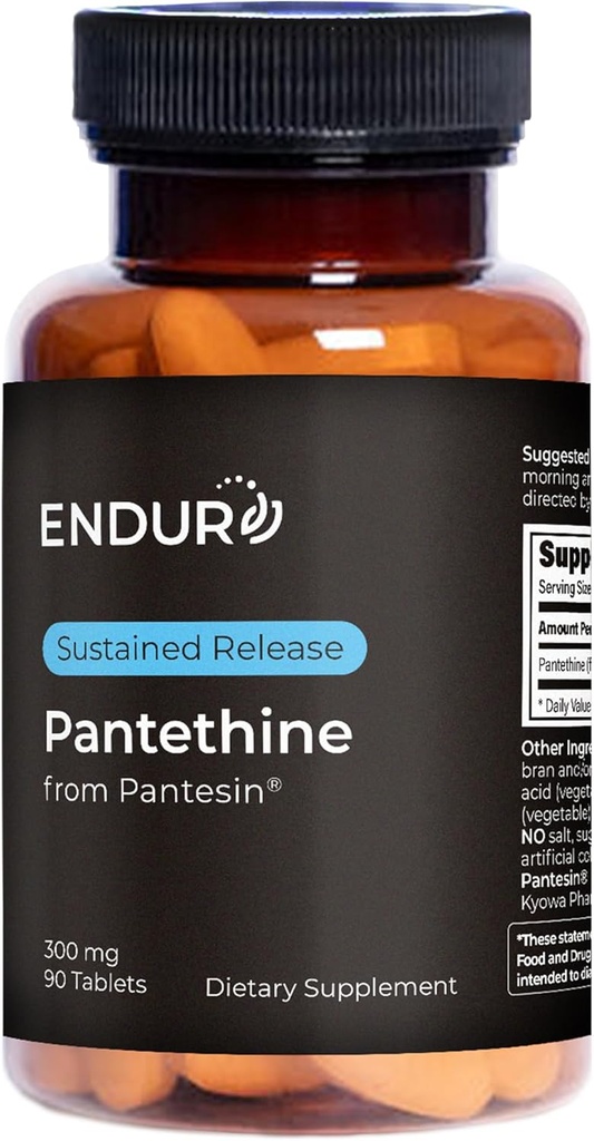 Pantesin, Liver Function & Health Cholesterol Balance Supplement, Sustained Release Formula, Gluten Free, 300 mg (90 Tablet)