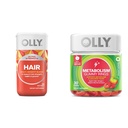 OLLY Ultra Strength Saç Yumuşakgels, Saç Sağlığı, Biotin, Keratin & Metabolism Gummy Ring, Apple Cider Vinegar, B12, Kromium