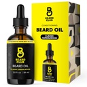 The Beard Club Beard Oil for Men - 2oz Classic Sandalwood Φυσικό έλαιο με κάστορα & έλαια κεχριμπάρι - Beard & Mustache Conditioner - Hydrates, Softens & Soothes Ξηρό δέρμα - Ενισχύει τα θυλάκια μαλλιών