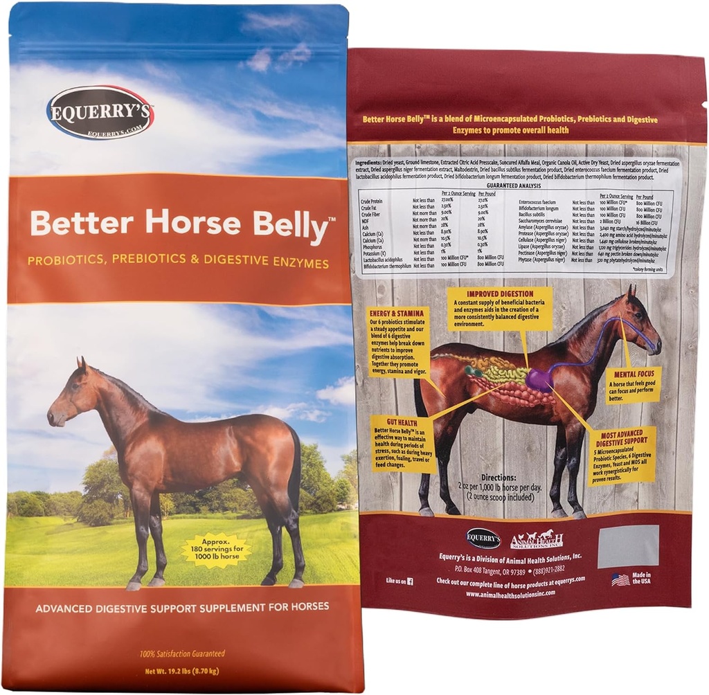 EQUERRY'S Better Horse Belly - Συμπλήρωμα με υποστήριξη Gut 