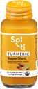 Sol-ti Organik Turmeric SuperShot Drink, Black Pepper, Ortak Destek Yardıma Yardımcı Olmak Için Aborpsiyon ve Bioavailability of Curcumin in Turmeric to Aid in Joint Support, SuperFood, 12 Pack (2.1 Fl oz)